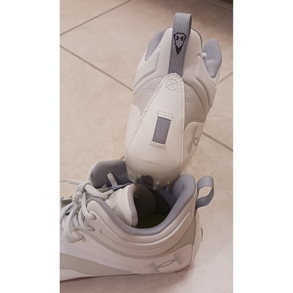 Under Armour Command MC Mid UA Lacrosse Cleats White 3025639-100 Men\'s Size 11.5 main image 9